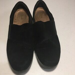 Clark’s Artisan Black Suede 9.5W Shoes SB-BH